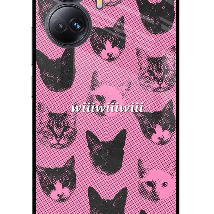 Pink Cats Realme 10 Pro+ 5G Glass Case