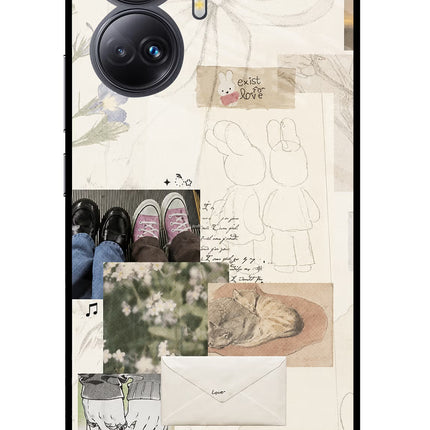 Soft Aesthetic Realme 10 Pro+ 5G Glass Case
