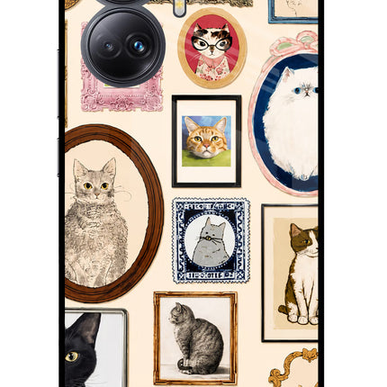 Mirror Cats Realme 10 Pro+ 5G Glass Case