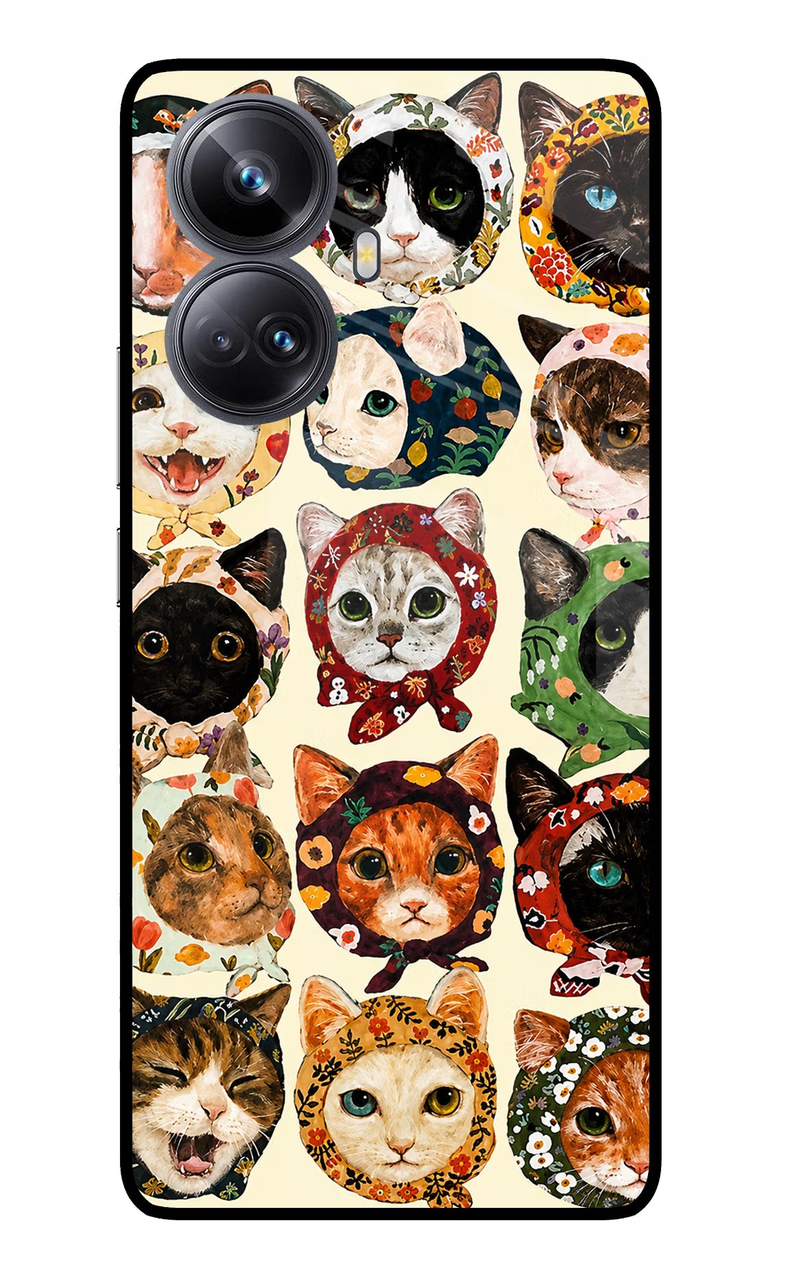 Cool Cat Realme 10 Pro+ 5G Glass Case
