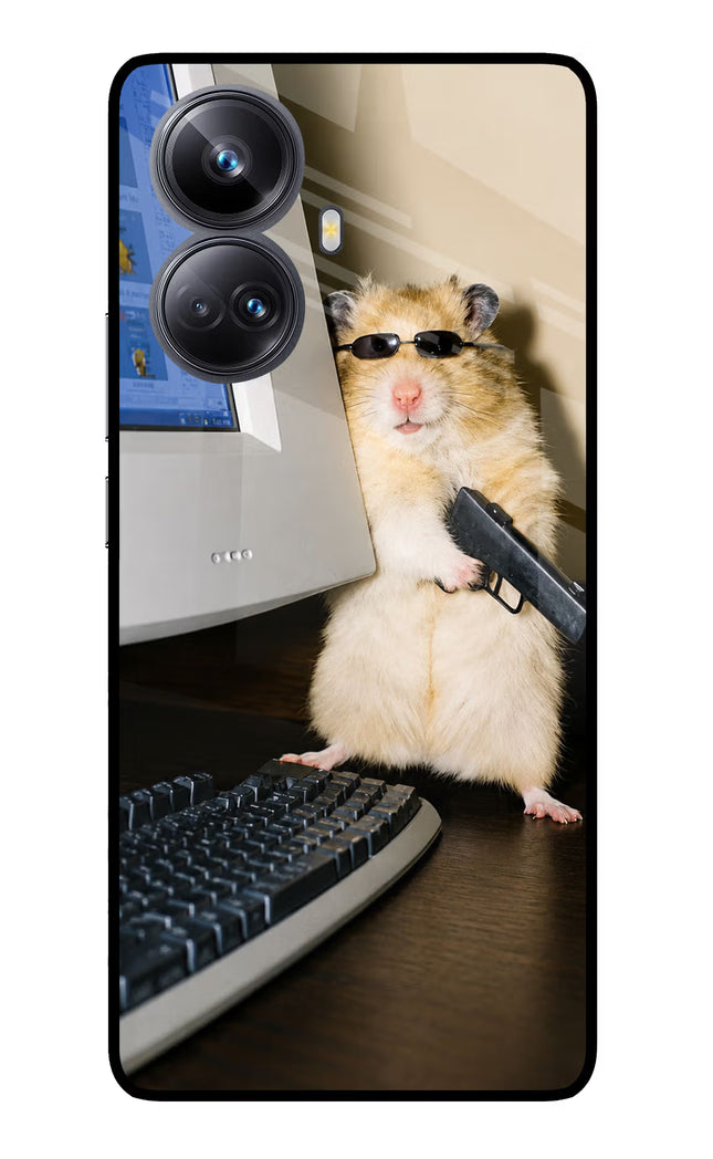 Hacker Hamster Realme 10 Pro+ 5G Glass Case