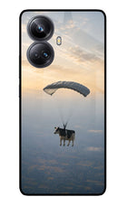 Skydiving Cow Realme 10 Pro+ 5G Glass Case