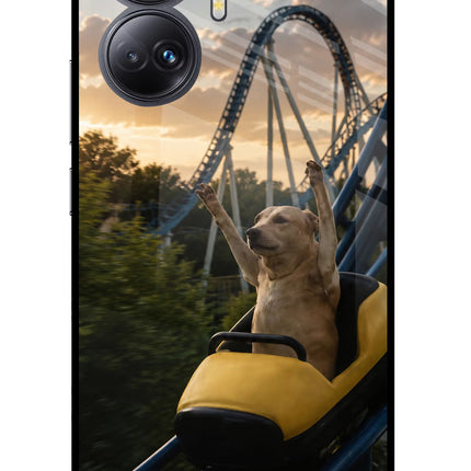 Rollercoaster Dog Realme 10 Pro+ 5G Glass Case