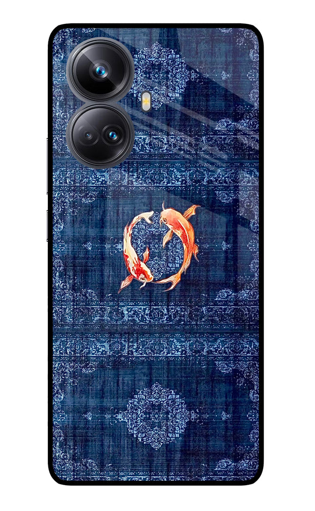 Koi Blue Realme 10 Pro+ 5G Glass Case