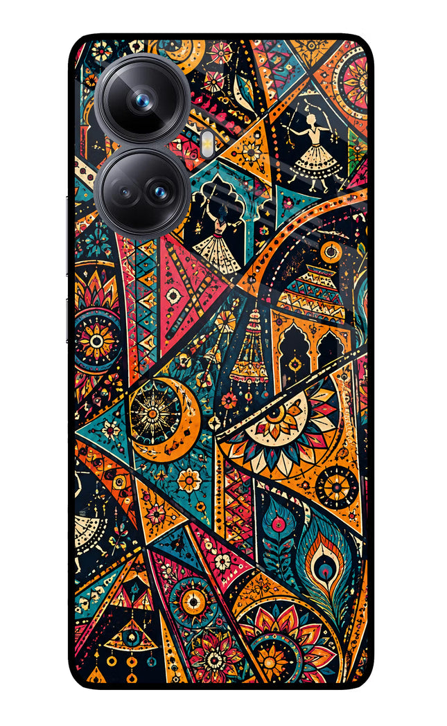 Folk Print Realme 10 Pro+ 5G Glass Case
