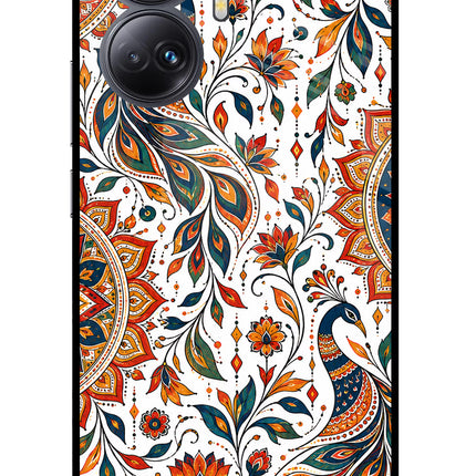 White Mayura Realme 10 Pro+ 5G Glass Case