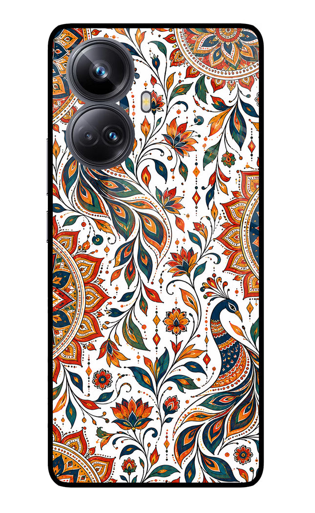 White Mayura Realme 10 Pro+ 5G Glass Case