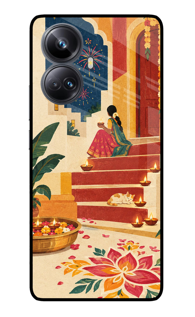 Diwali Rangoli Realme 10 Pro+ 5G Glass Case