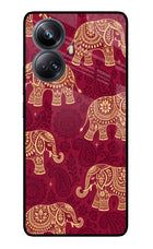 Maroon Elephant Realme 10 Pro+ 5G Glass Case