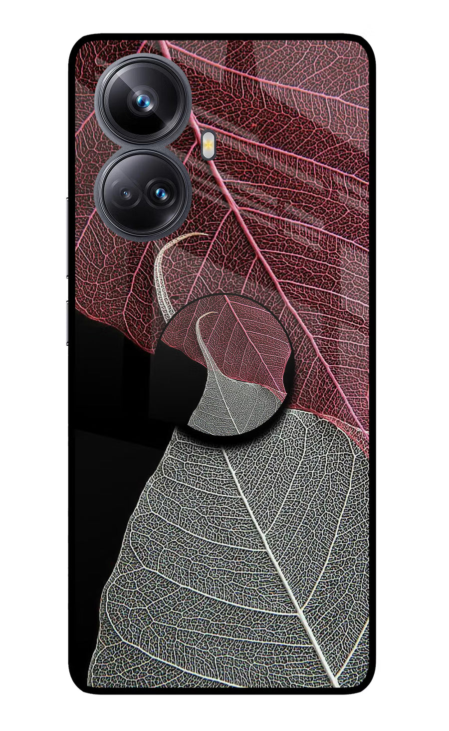 Leaf Pattern Realme 10 Pro+ 5G Pop Case, Glass case