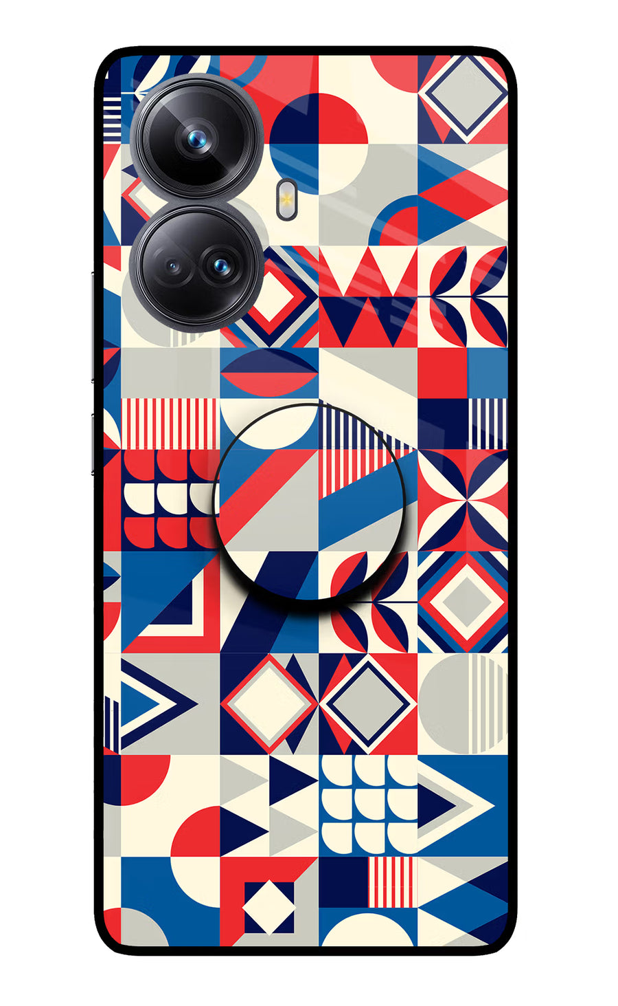 Colorful Pattern Realme 10 Pro+ 5G Pop Case, Glass case