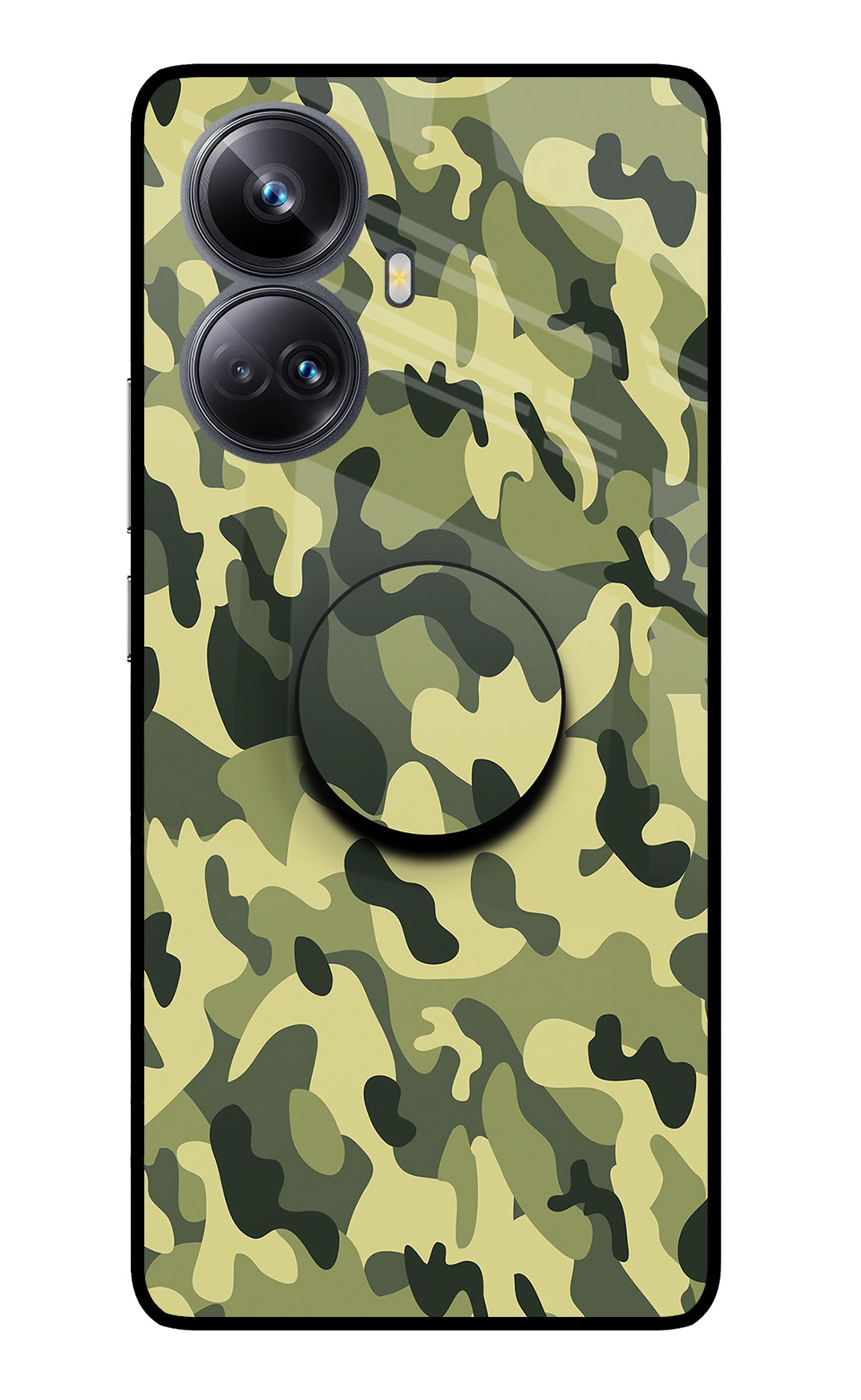 Camouflage Realme 10 Pro+ 5G Glass Case