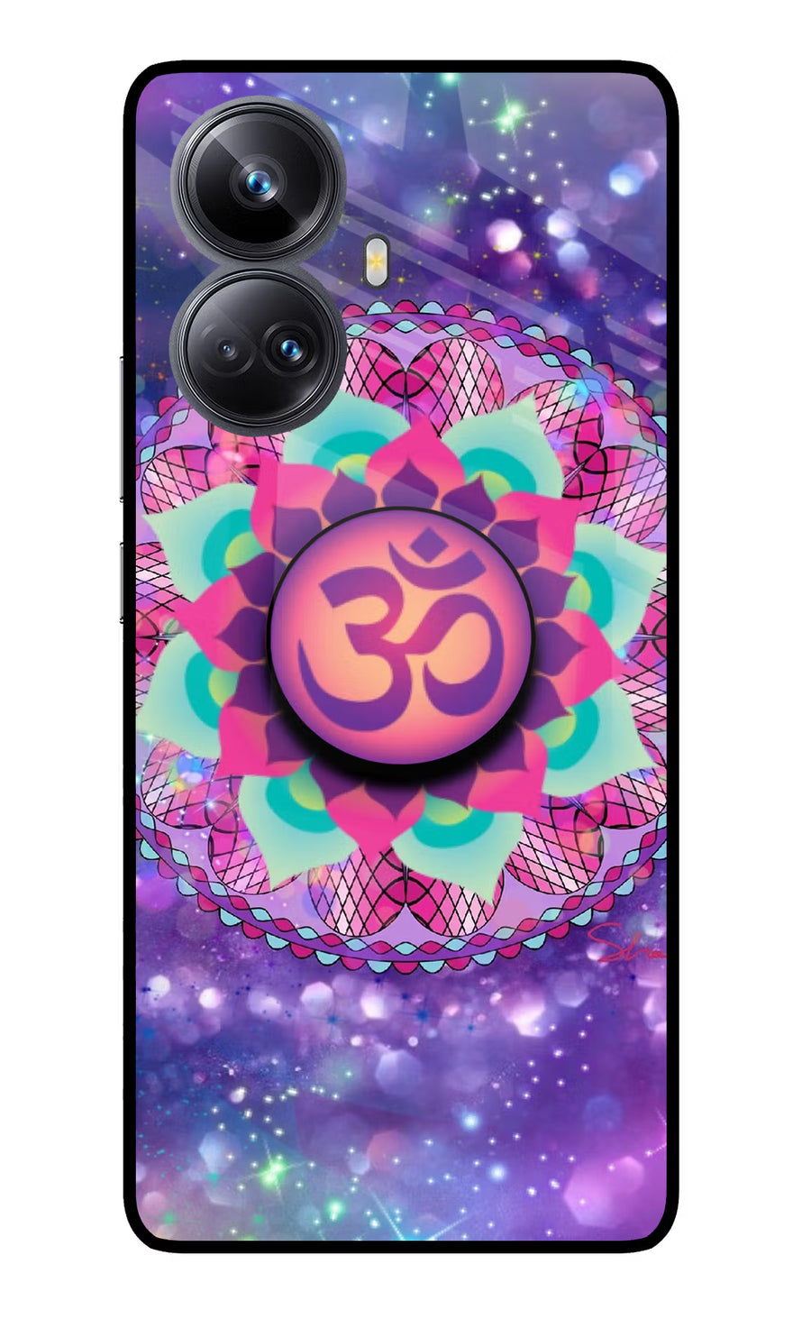 Om Purple Realme 10 Pro+ 5G Pop Case, Glass case