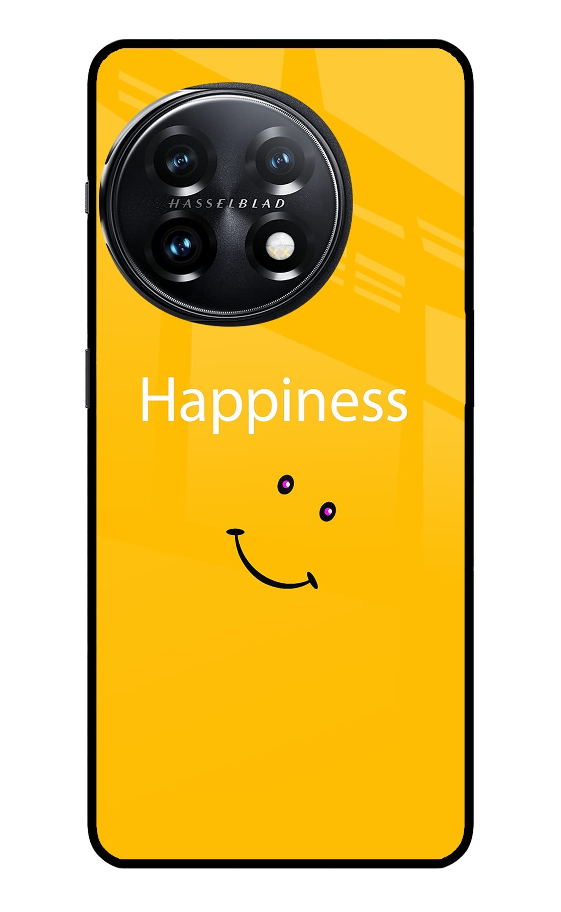 Happiness With Smiley OnePlus 11 5G Glass Case