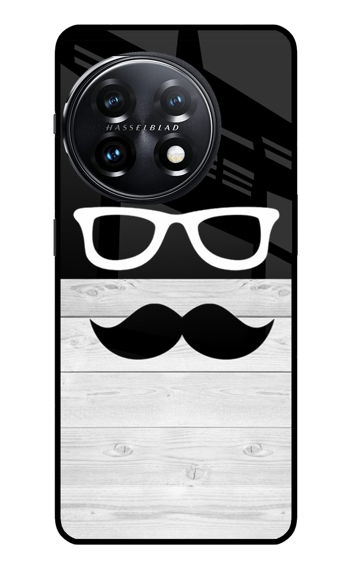 Mustache OnePlus 11 5G Glass Case