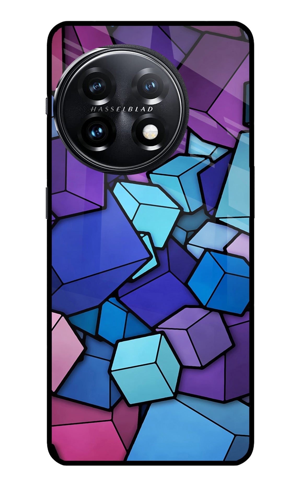 Cubic Abstract OnePlus 11 5G Glass Case