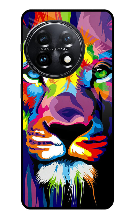 Lion OnePlus 11 5G Glass Case