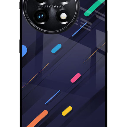 Abstract Design OnePlus 11 5G Glass Case