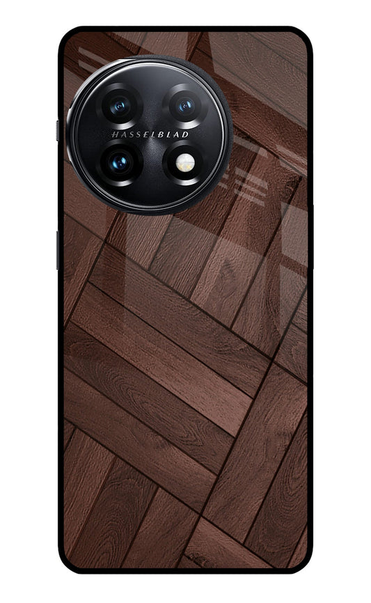 Wooden Texture Design OnePlus 11 5G Glass Case