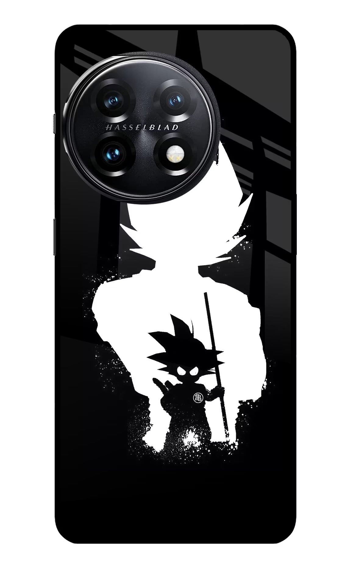 Goku Shadow OnePlus 11 5G Glass Case Back Cover by Casekaro