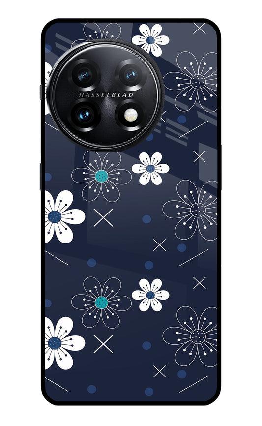 Flowers OnePlus 11 5G Glass Case