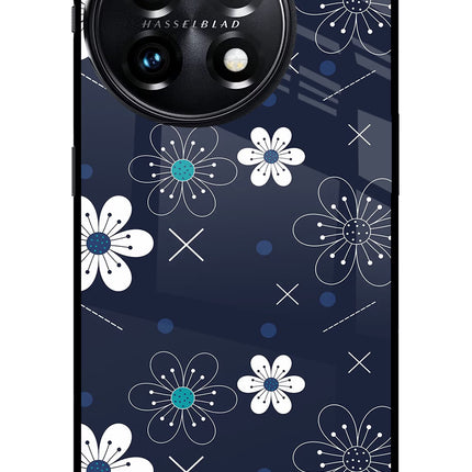Flowers OnePlus 11 5G Glass Case