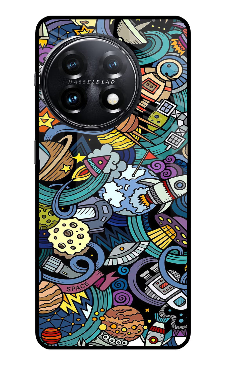 Space Abstract OnePlus 11 5G Back Cover, Glass case