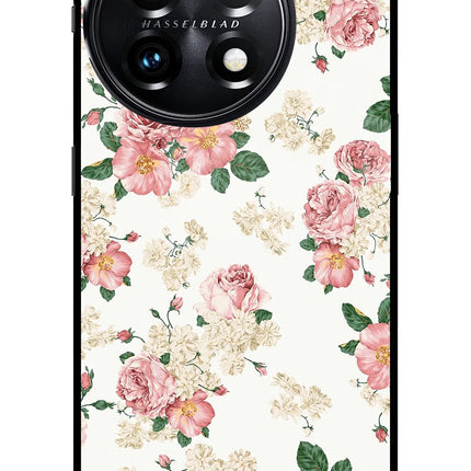 Flowers OnePlus 11 5G Glass Case