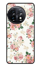 Flowers OnePlus 11 5G Glass Case