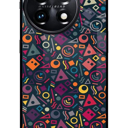 Geometric Abstract OnePlus 11 5G Glass Case