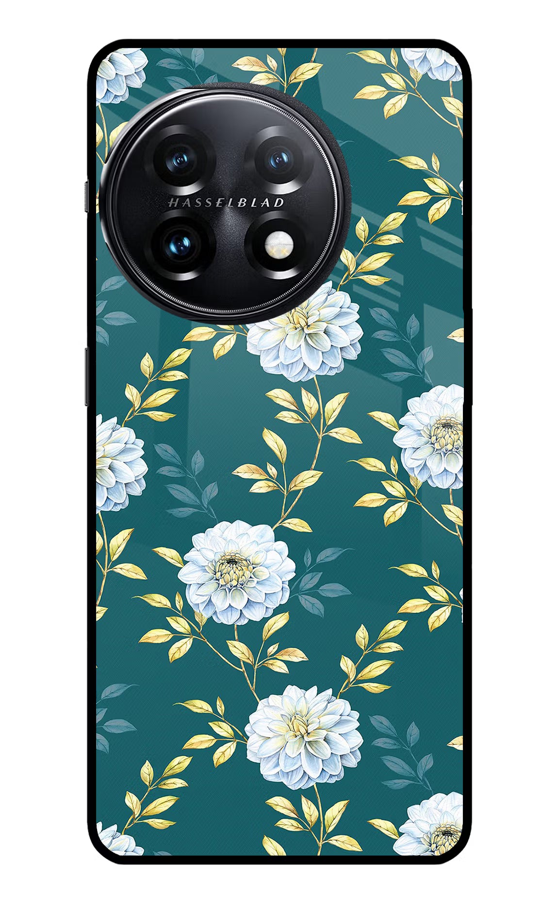 Flowers OnePlus 11 5G Glass Case Back Cover by Casekaro