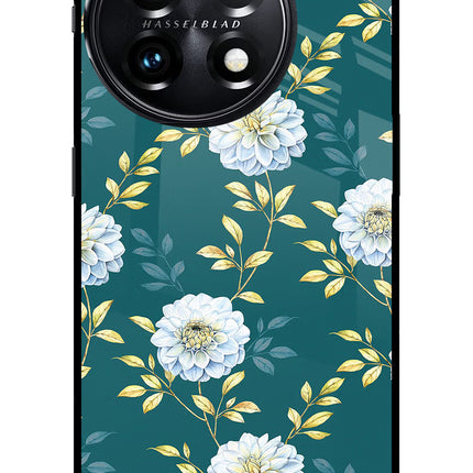 Flowers OnePlus 11 5G Glass Case