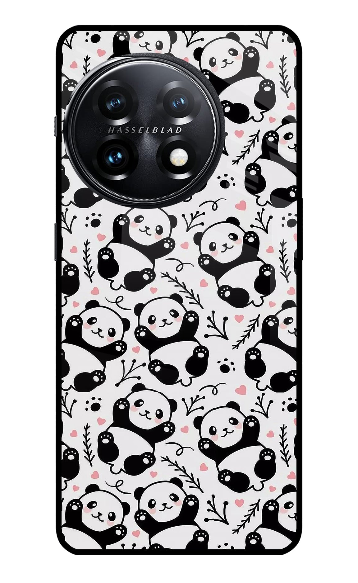 Cute Panda OnePlus 11 5G Glass Case