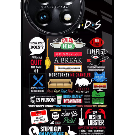 FRIENDS OnePlus 11 5G Glass Case Back Cover by Casekaro