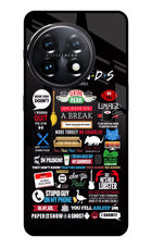 FRIENDS OnePlus 11 5G Glass Case Back Cover by Casekaro