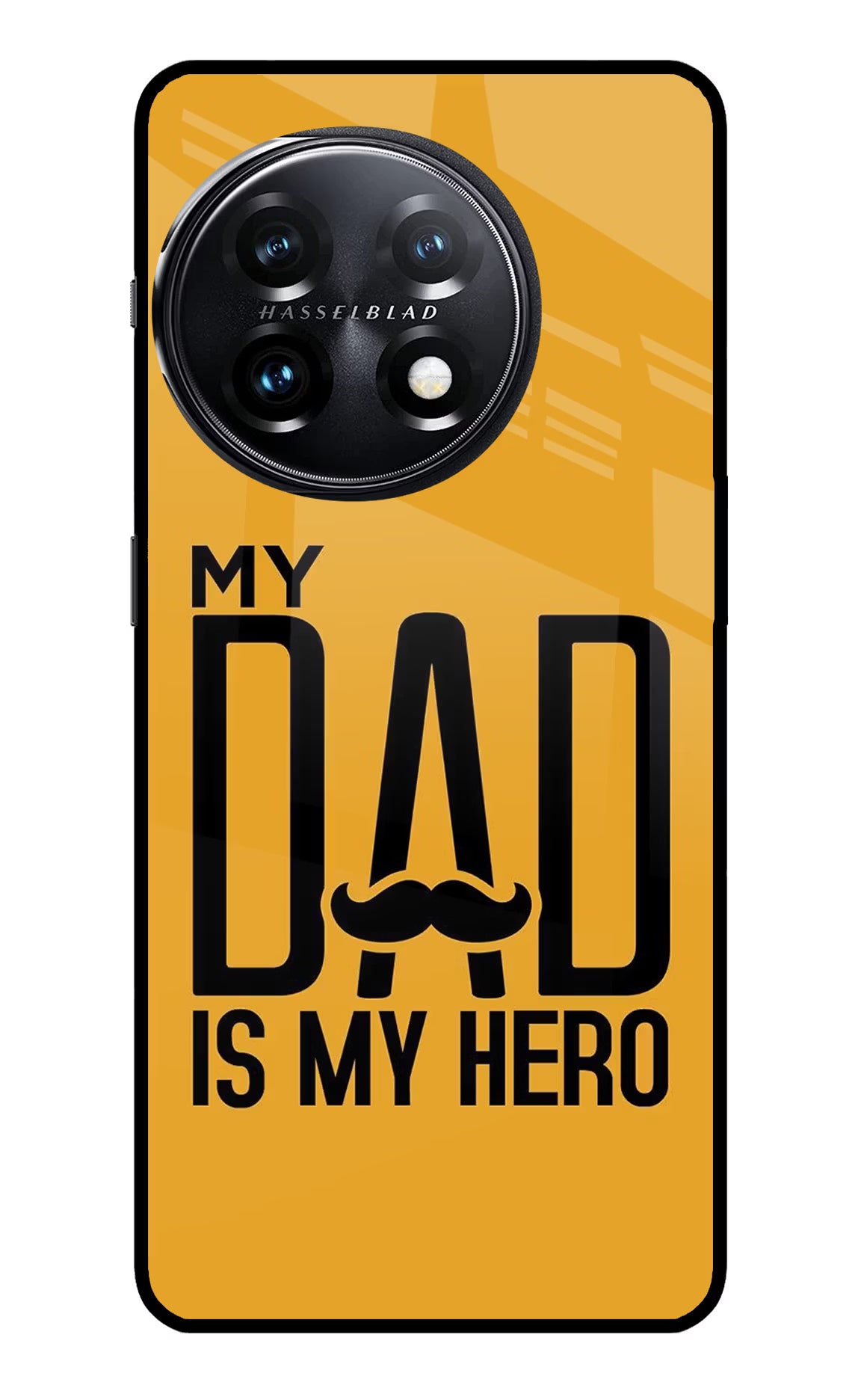 My Dad Is My Hero OnePlus 11 5G Glass Case Back Cover by Casekaro