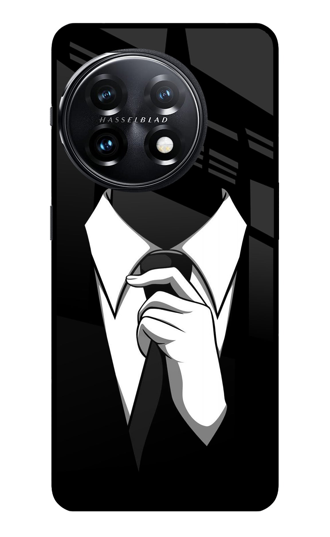 Black Tie OnePlus 11 5G Glass Case