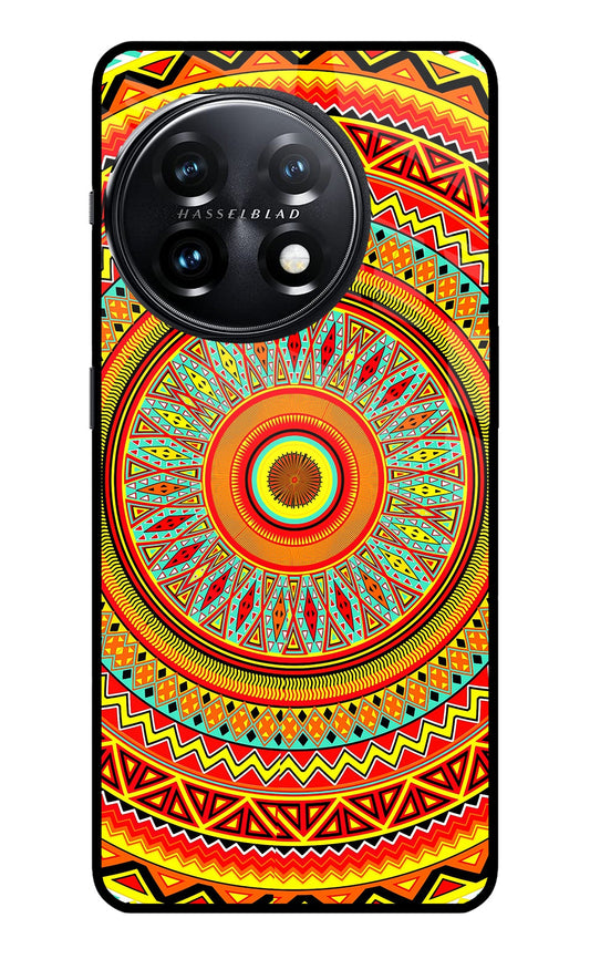 Mandala Pattern OnePlus 11 5G Glass Case