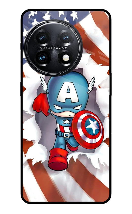 Captain America OnePlus 11 5G Glass Case