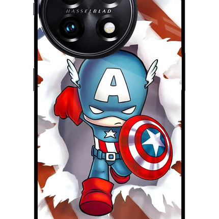 Captain America OnePlus 11 5G Glass Case