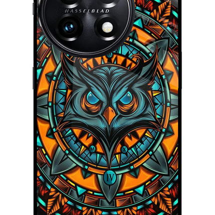 Angry Owl Art OnePlus 11 5G Glass Case