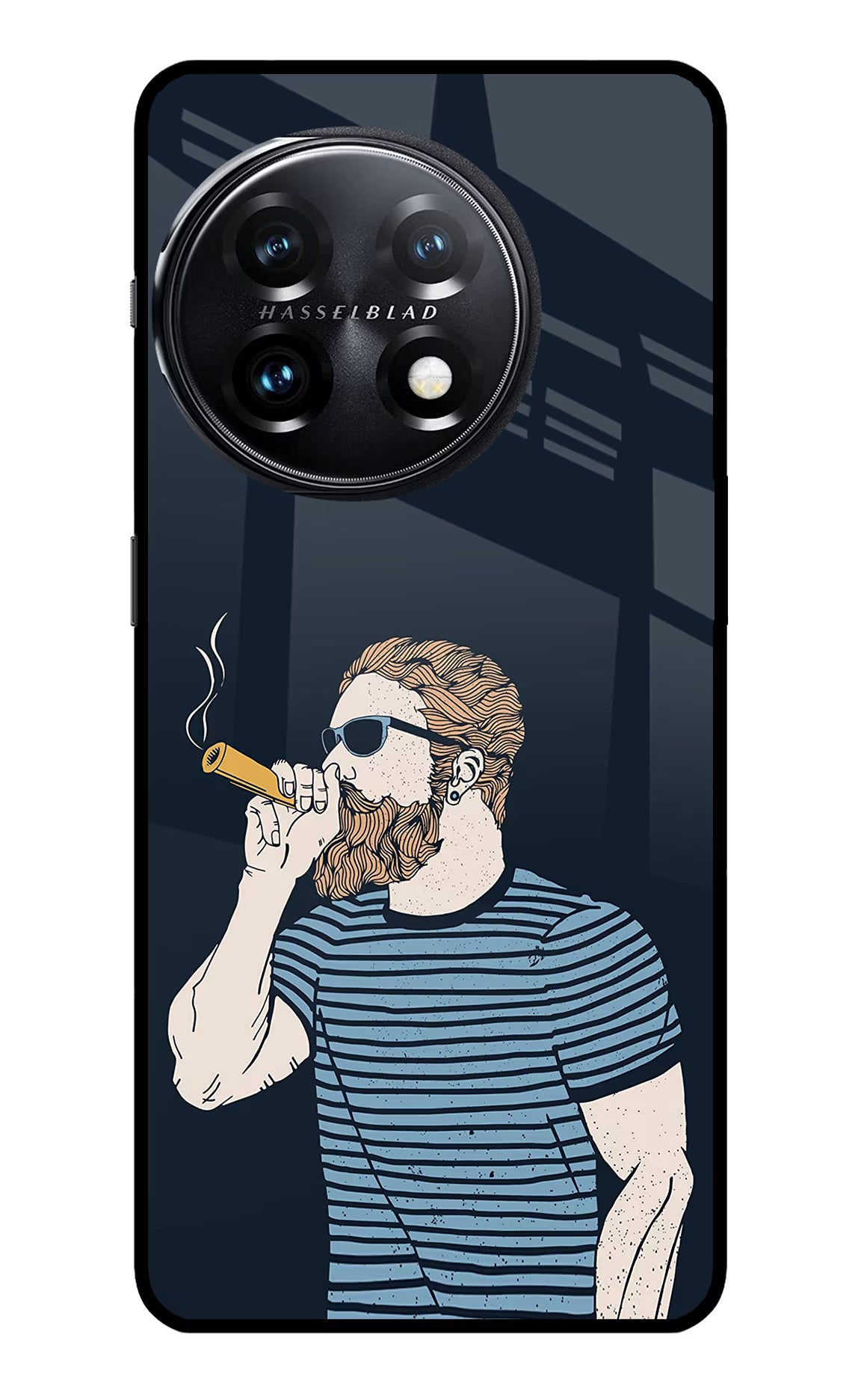 Smoking OnePlus 11 5G Glass Case Back Cover by Casekaro