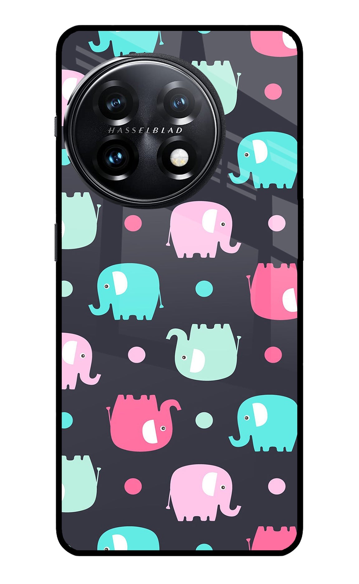 Elephants OnePlus 11 5G Glass Case