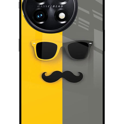 Sunglasses with Mustache OnePlus 11 5G Glass Case