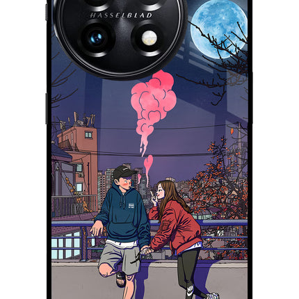 Chilling Couple OnePlus 11 5G Glass Case