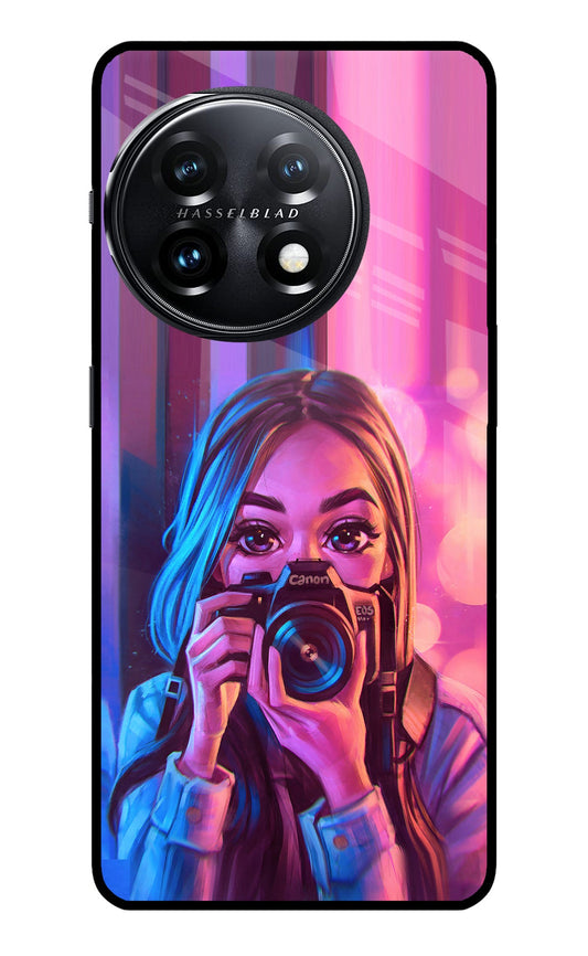 Girl Photographer OnePlus 11 5G Glass Case