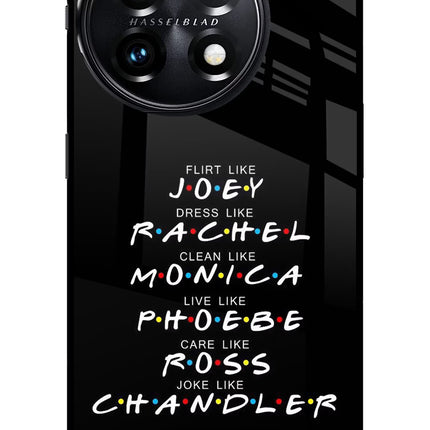 FRIENDS Character OnePlus 11 5G Glass Case