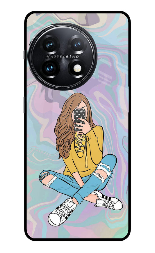 Selfie Girl OnePlus 11 5G Glass Case