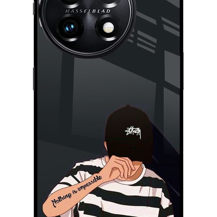 Aesthetic Boy OnePlus 11 5G Glass Case