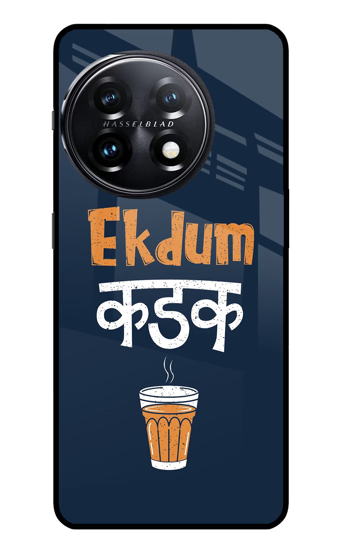 Ekdum Kadak Chai OnePlus 11 5G Glass Case Back Cover by Casekaro